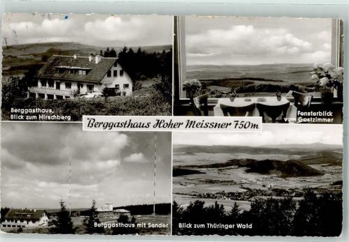 Hausen Gasthaus Hoher Meissner Sendemasten Thüringer Wald