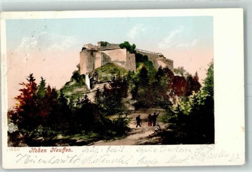 Neuffen 1904 Burg Hohen Neuffen