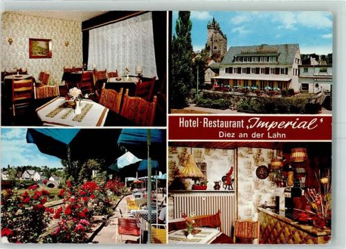 Diez Hote Imperial Speiseraum Theke Gartenterrasse