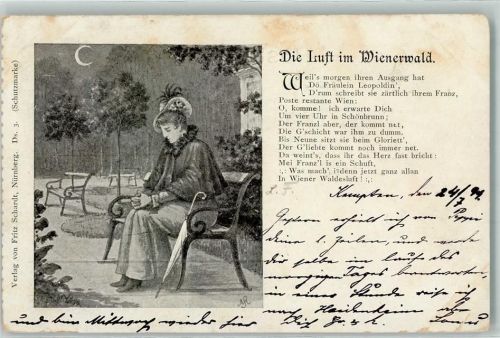 Wien 1899 Die Luft im Wienerwald Schönbrunn Gedicht