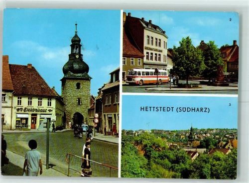 06333 O4270 Hettstedt , Sachs-Anh - Saigertor Marktplatz Omnibus
