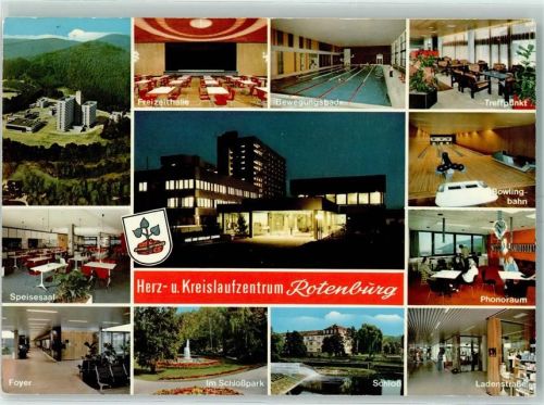 Rotenburg Herz- u. Kreislaufzentrum Speisesaal Kegelbahn Schwimmbad Schloß