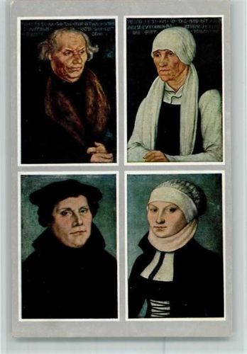 und Frau Käthe u. Luthers Eltern AK
