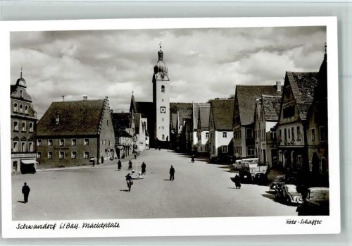 Schwandorf Marktplatz Kirche Foto Schaffer