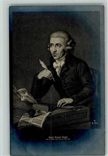 1900 Franz josef Haydn meim Komponieren - Feder und Tintenfass - Verlag AL B. 184 AK