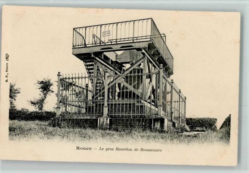 Rouen 1905 Le gros Bourdon de Bonsecours - Kriegerdenkmal mit einer Glocke