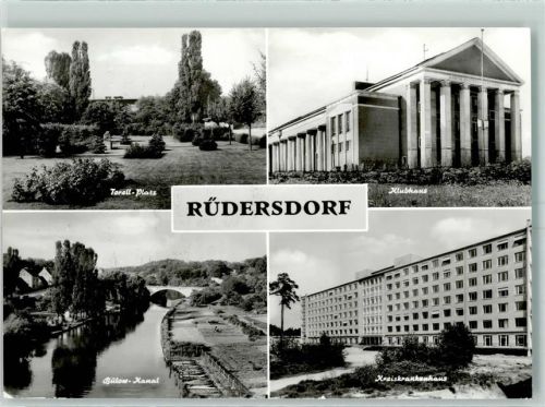 Rüdersdorf Torell-Platz Bülow-Kanal Kreiskrankenhaus Klubhaus