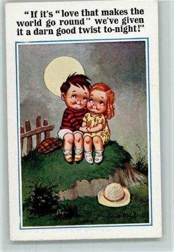 Comique Serie Nr. 4995 - Florence House , Kinderpoesie bei Mondschein - sehr gute Erhaltung