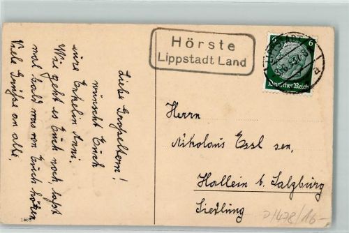 Hörste Landpoststempel Lippstadt Land