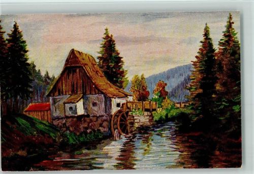 Nr. 1445 von E. Jahn - Wassermühle AK