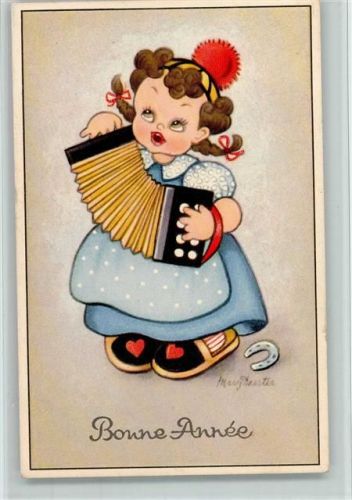 Neujahr, Bonne Annee - signiert