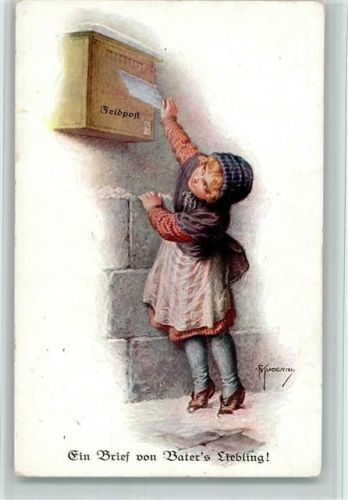Feldpostkasten - Ein Brief von Vaters Liebling AK