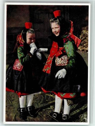 1967 Nr. 1143 - Serie Die bunte Schwalm Nr. 2 - Hochzeitsgäste, sehr gute Erhaltung AK