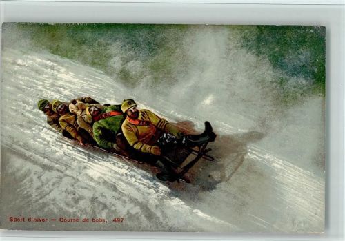 Sport d`hiver - Course de bobs , Verlag Burgy & Co Nr. 497 gute Erhaltung