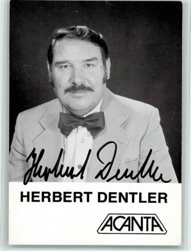 Herbert Dentler - Autogramm