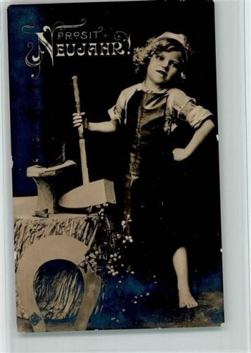 Neujahr 1908, gute Erhaltung Schmied Foto AK