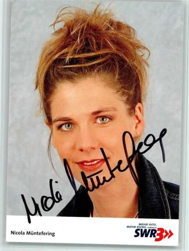 Radio Moderatoren Radio SWR3 - Nicola Müntefering, Autogramm