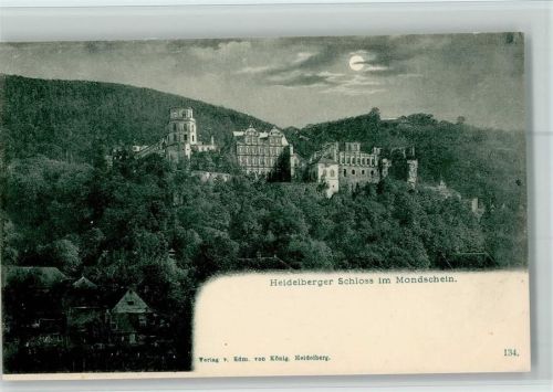 1900 Heidelberger Schloß - Verlag Edm. König Nr. 134 AK Gute Erhaltung