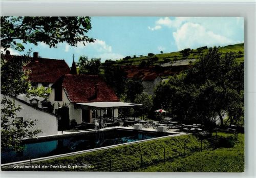 Frammersbach Schwimmbad der Pension Kupfermühle