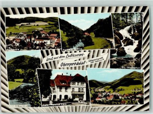 Oberprechtal Elze Elz-Wasserfall Blick zum Plauen Gasthaus Kern