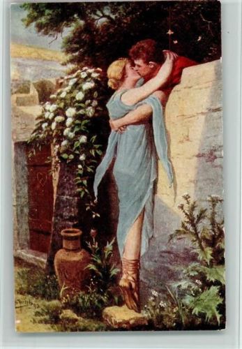 Salon J.P.P. 1052 - sign Hirsch - Römische Liebe, Mauerblümchen, gute Erhaltung