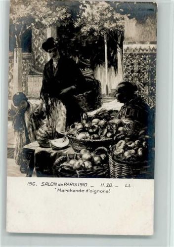 Nr. 156 - Marktszene AK Tucks Pariser Salon 1910 , gute Erhaltung
