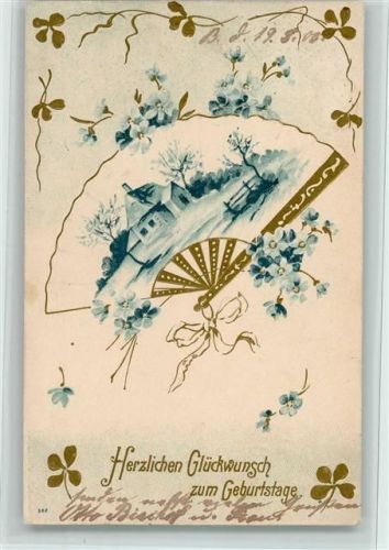 Geburtstag - Jugendstil 1905 AK