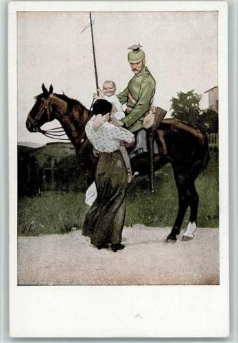Kriegspostkarten Nr. 1 - Abschied - sehr gute Erhaltung AK