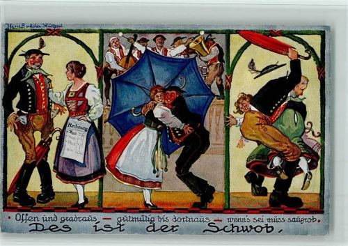 Nr. 1 Schwäbischer Kunstverlag - Des ist der Schwob - gute Erhaltung