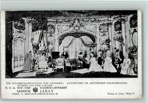 Deutsches Volkstheater "Dubarry" ca 1906 AK