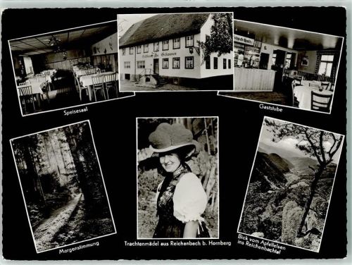Fohrenbühl Gasthaus Schwanen Gaststube Trachenmädel Bollenhut Richenbachtal