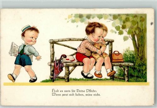 Verlag Dondorf Nr. G 5 sign. H. Zahl Kinderpoesie AK