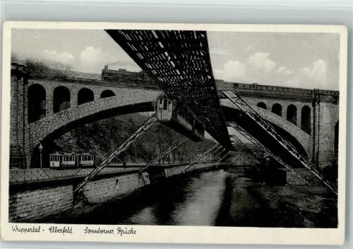 Elberfeld Sonnbornerbrücke Schwebebahn Dakpflokomotive