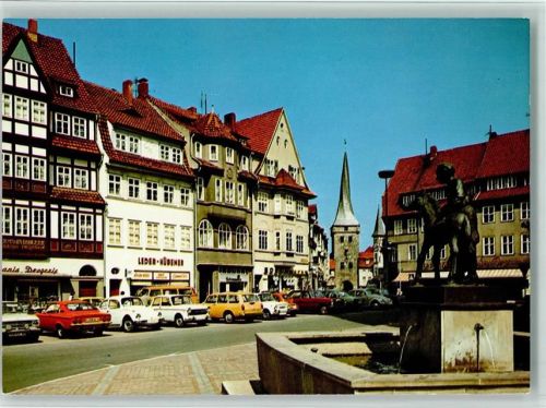 Duderstadt Der Marktplatz Brunnen