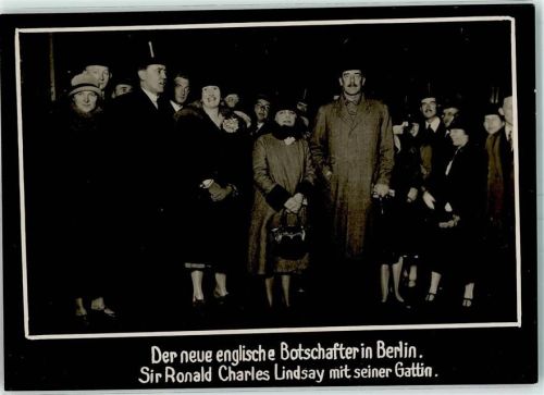 Politik Engl. Botschafter in Berlin Sir Ronald Charles Lindsay