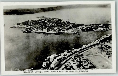 Siracusa Fliegeraufnahme Porto Grande e Porto Marmoeo