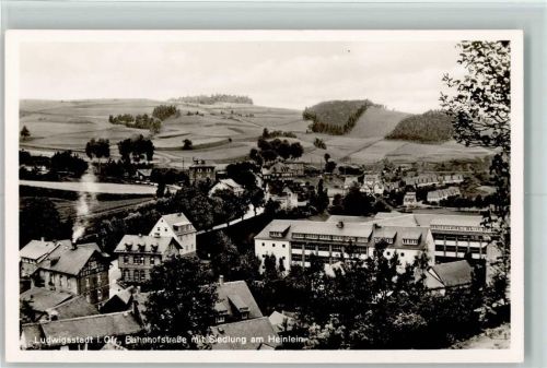 Ludwigsstadt Bahnhofstraße mit Siedlung am Heinlein