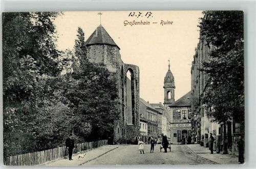 Großenhain 1917 Ruine