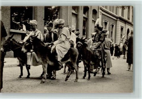 XIIIe Lustrum Delftsch Studentencorps , Maskerade mit Esel 1913 AK