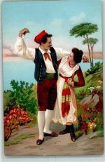 Stengel Nr. 19849 - Tanz AK Trachten Italien 1905