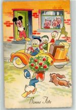 Bonne Fete Donald Duck Micky Maus Walt Disney