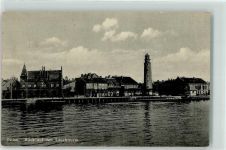 Baltijsk Pillau Gebrauchsspuren Blick auf den Leuchtturm