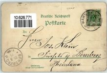 49762 W4474 Wahn 1899 Lithographie Garnison Kanone Soldaten Uniform
