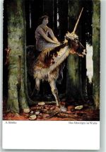 Das Schweigen im Walde Einhorn Böcklin, A.