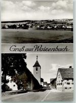 97797 W8781 Waizenbach , Unterfr Foto AK Kirche