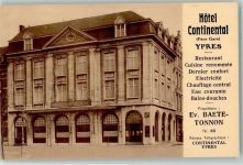 Ypres Ypern / Ieper Foto AK Hotel Continental