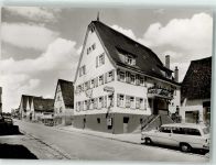 72070 W7403 Breitenholz , Württ Foto AK Gasthaus Bäckerei zum Lamm Auto Oldtimer