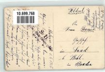 35750 Saint-Malon-sur-Mel 1918 - Kirche Feldpost WK I Ort handschriftlich