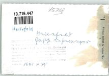 59846 W5768 Hellefeld FOTO KEINE AK Gasthaus Ort handschriftlich
