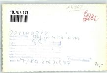 41539 W4047 Dormagen FOTO KEINE AK Gymnasium Ort handschriftlich